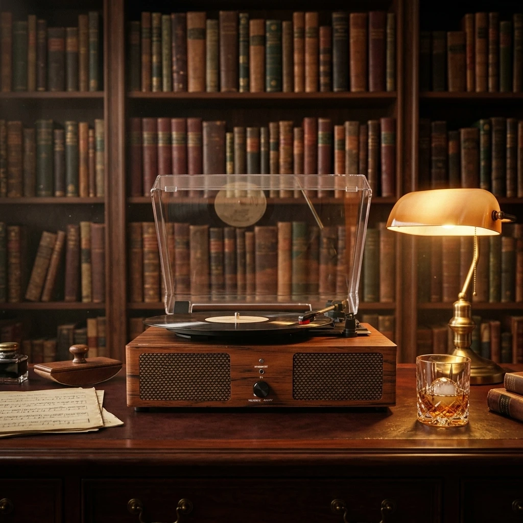 Hot Sale 3-Speed Wireless Bluetooth Retro Home Decor Wooden Gramophone Portable High Quality Turntable Vinyl Record Player
