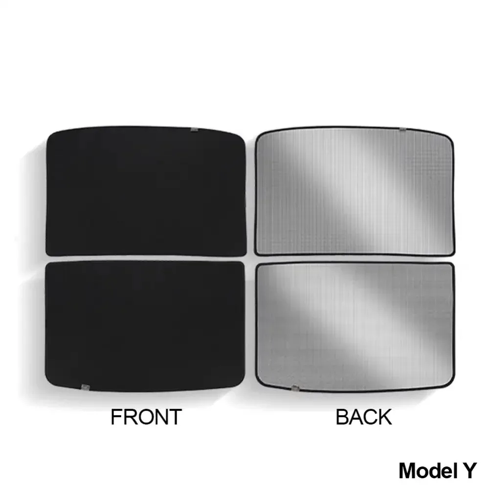 For Tesla Model 3 Y Sunshade Covers Sun Protection Durable Deform Resistant Tight Fit Vehicle Window Shade Car Accessories