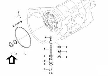 OEM 0734310316 01F321243 5HP-19 01V Transmission Torque Converter Oil Pump Seal for VW Audi Porsche BMW 01F 321 243 45*58*7