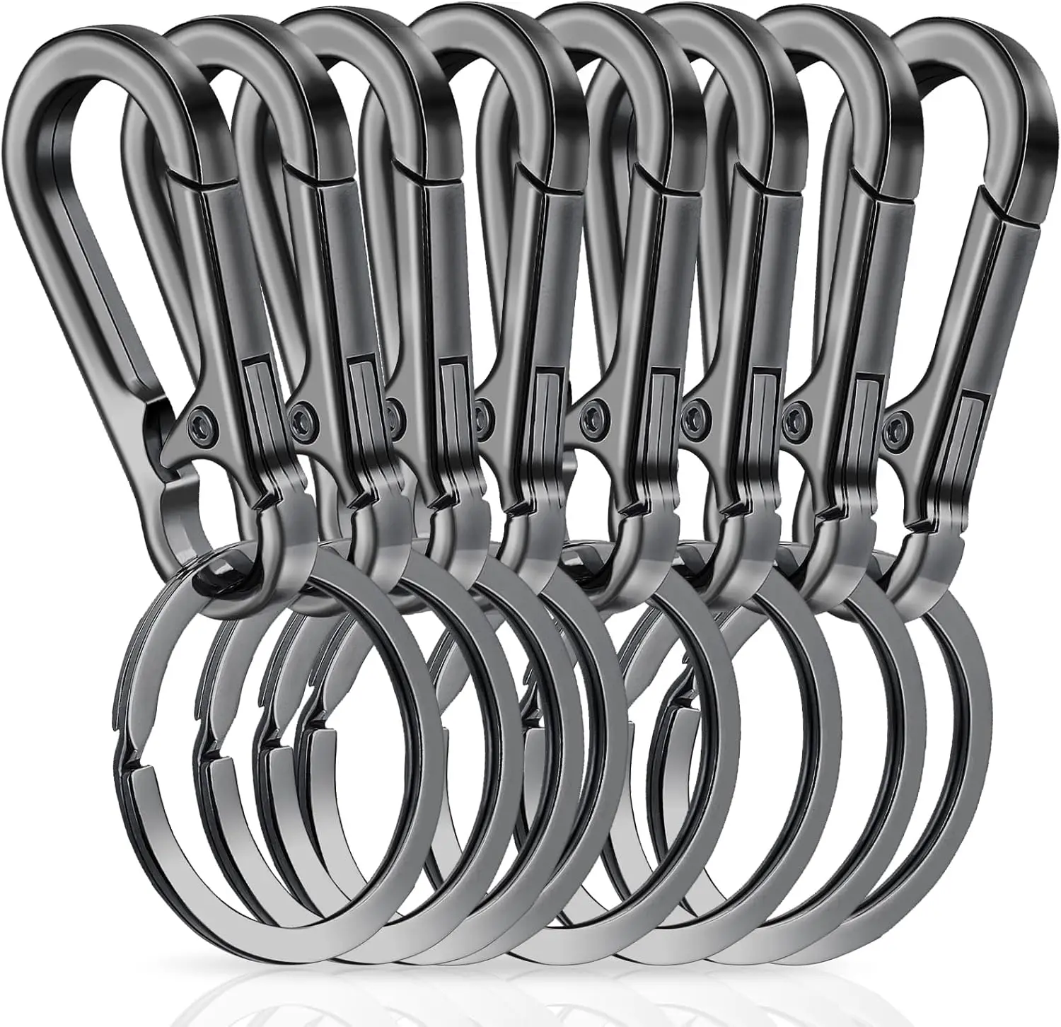 1/4PCS Metal Gourd Buckle Keychain Climbing Hook Car Keychain Strong Carabiner Shape Keychain Accessories Vintage Key Chain Ring