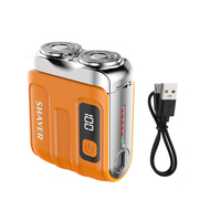 Portable Electric Shaver USB Rechargeable Razor 9000RPM Powerful Dual Blade Men's Beard Trimmer Washable Shaving Head Travel