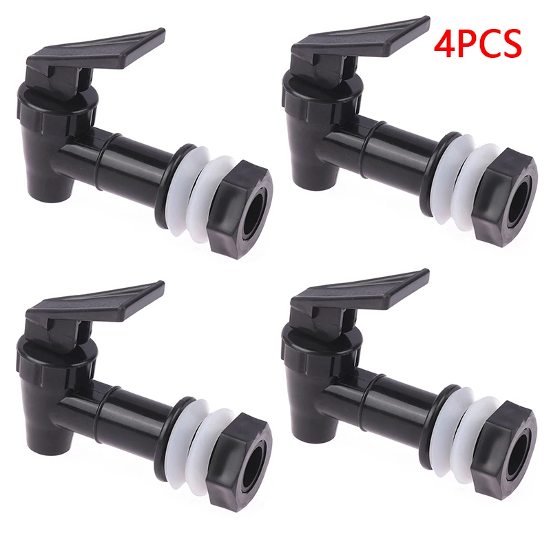 1/4PCS Replacement Cooler Black Faucet Water Dispenser Tap Plastic Spigot Of Water Filter Dispenser Reusable Spigot Spout