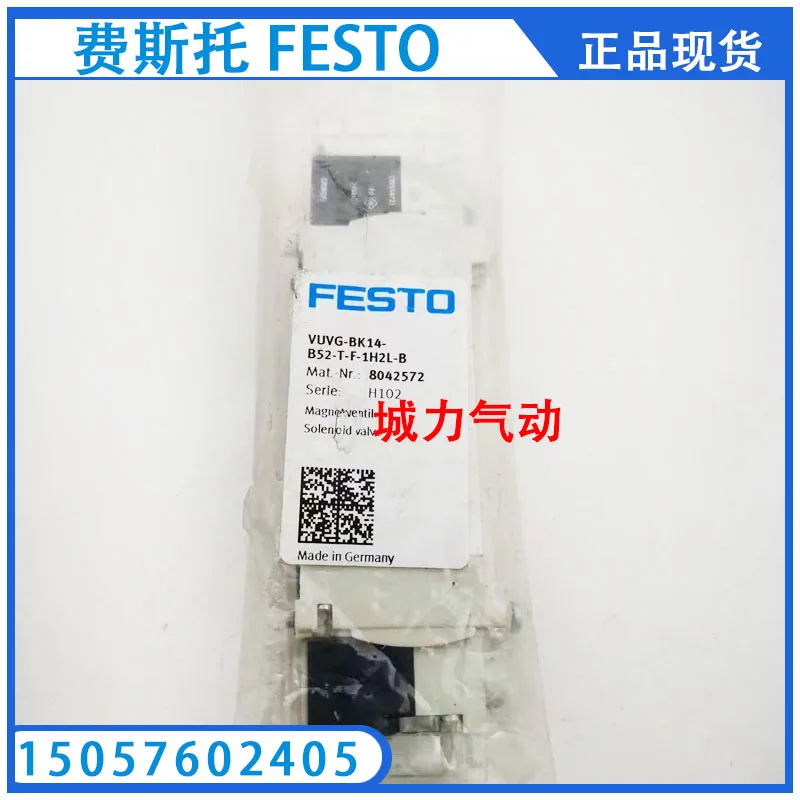 Festo FESTO Solenoid Valve VUVG-L10-B52-T-Q6-U-1K6L 8166984 In Stock