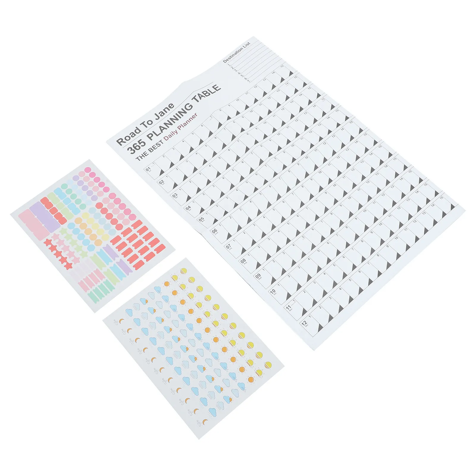 

Yearly Paper Calendar Wall Calendar Large Schedule Sheet 2024 Planning Daily Plan Memo Planning Schedule Sheet