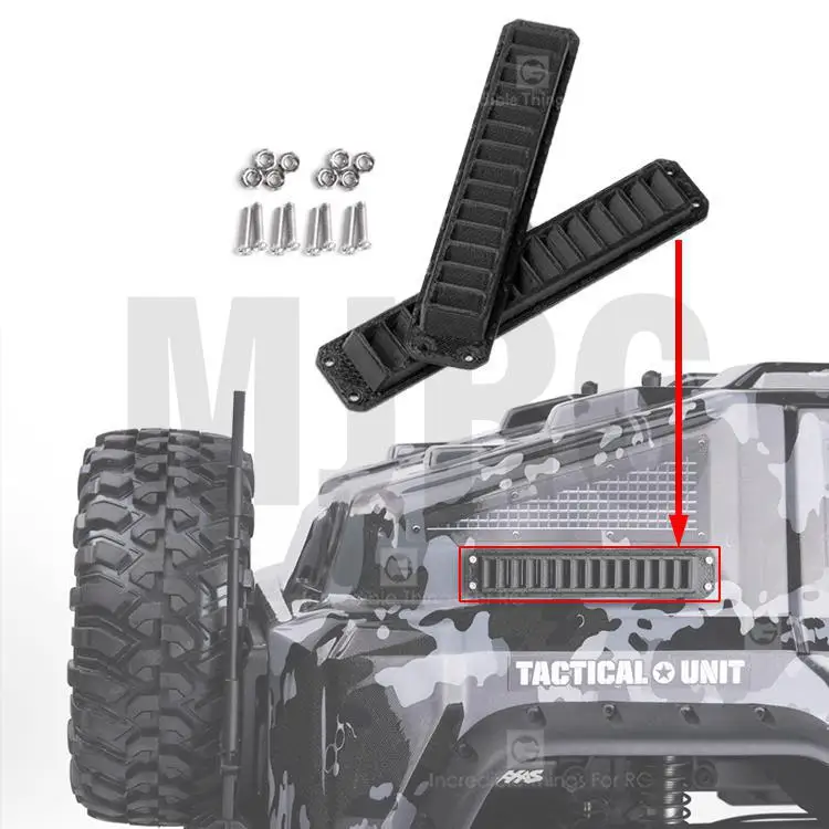 1 Pair Side Vent Body Cooling Grille Garnish For 1/10 Rc Crawler Car Trax/as Trx-4 Tactical Unit 82066-4 Trx4