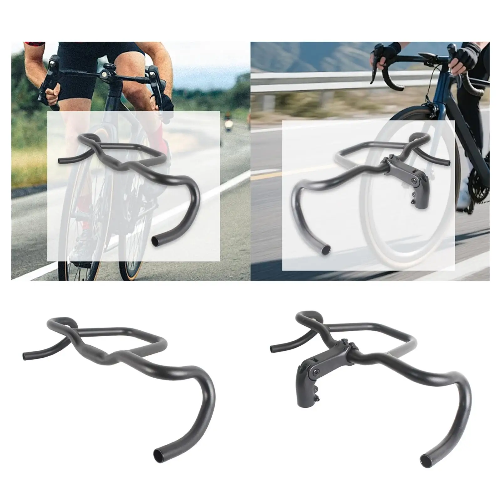 

Bike Handlebar Sturdy Bicycle Handle Bar Bike Drop Handlebar Replacement 31.8mm Clamp for Mountain Road Bikes Tour Bikes
