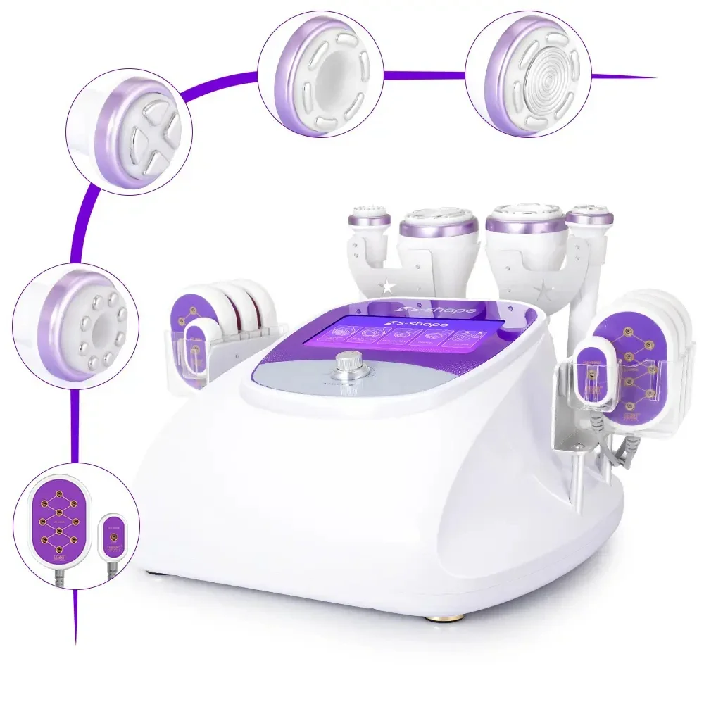 S-Shape 30K Radio Frequency Multifunctional Body Sculpting Facial Care Tool Ultrasound Body-Shaping Cavitation Machine