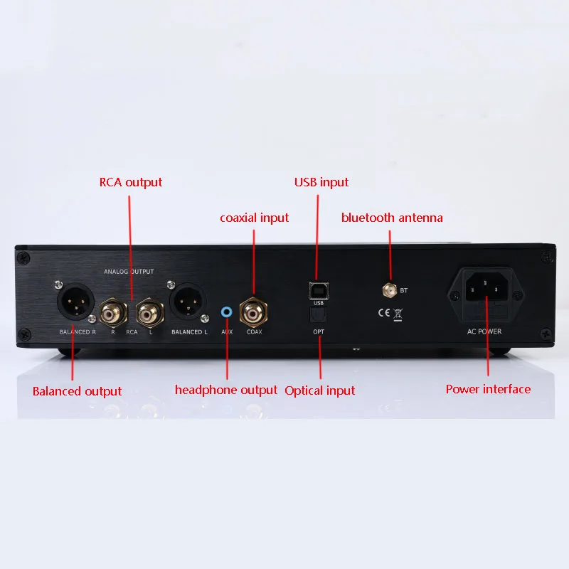 Dual ES9038PRO Audio Decoder Fully Balanced QCC5125 Bluetooth 5.0 DAC Support DSD512 PCM384KHz Lossless Decoding AMANERO USB