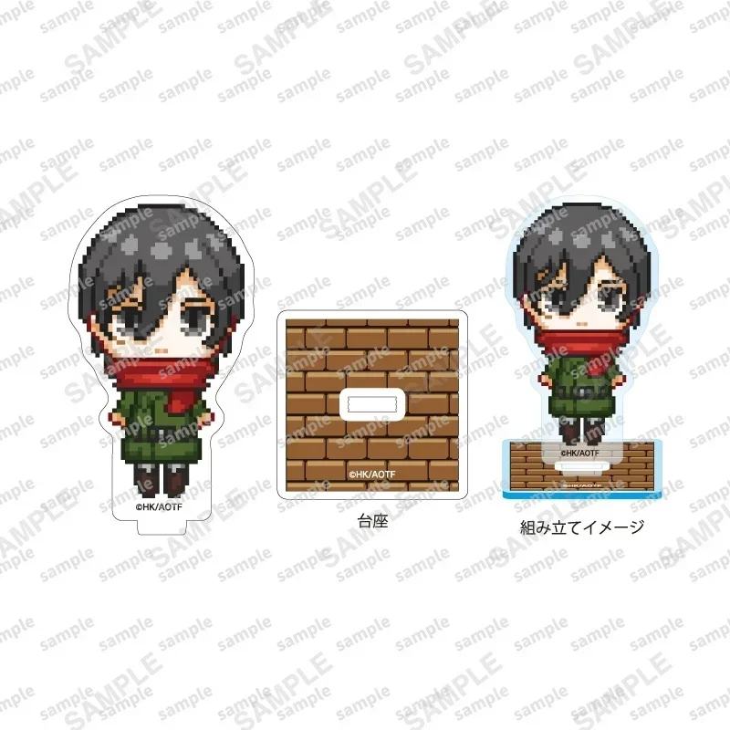 Game Connie Acryl Stand Pop Anime Mikasa Armin Levi Mini Figuur Model Plaat Cosplay Speelgoed voor Gift