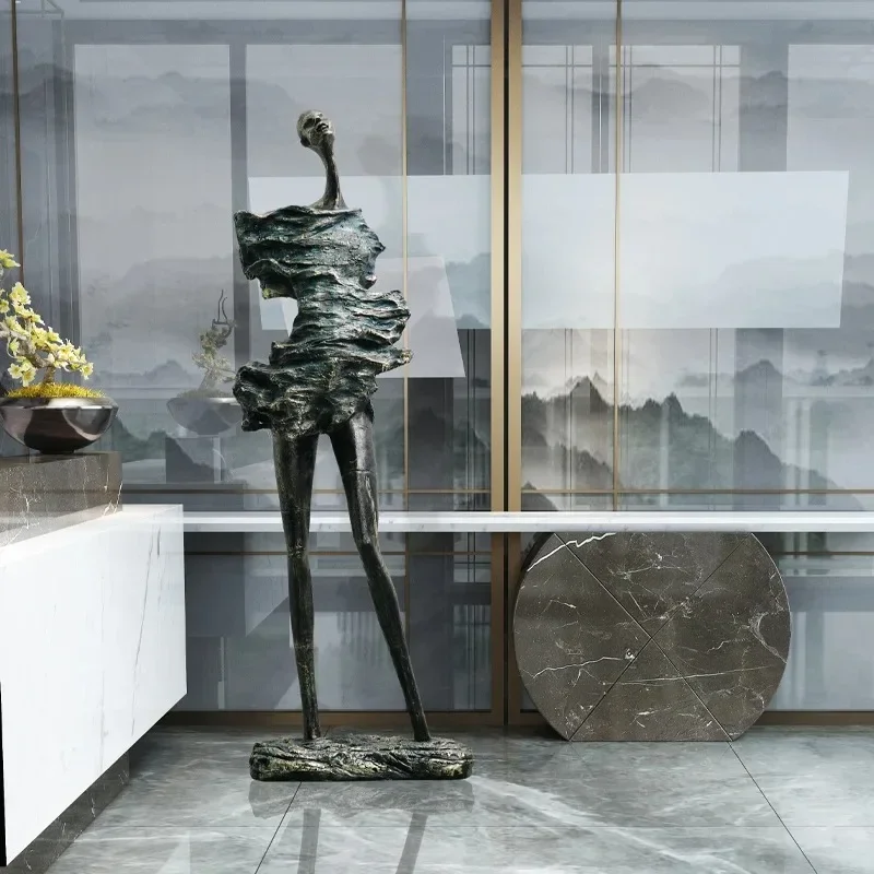 Figure Floor Sculpture Sales Office Abstract Creative Art Hotel Lobby Store Installation Ornament