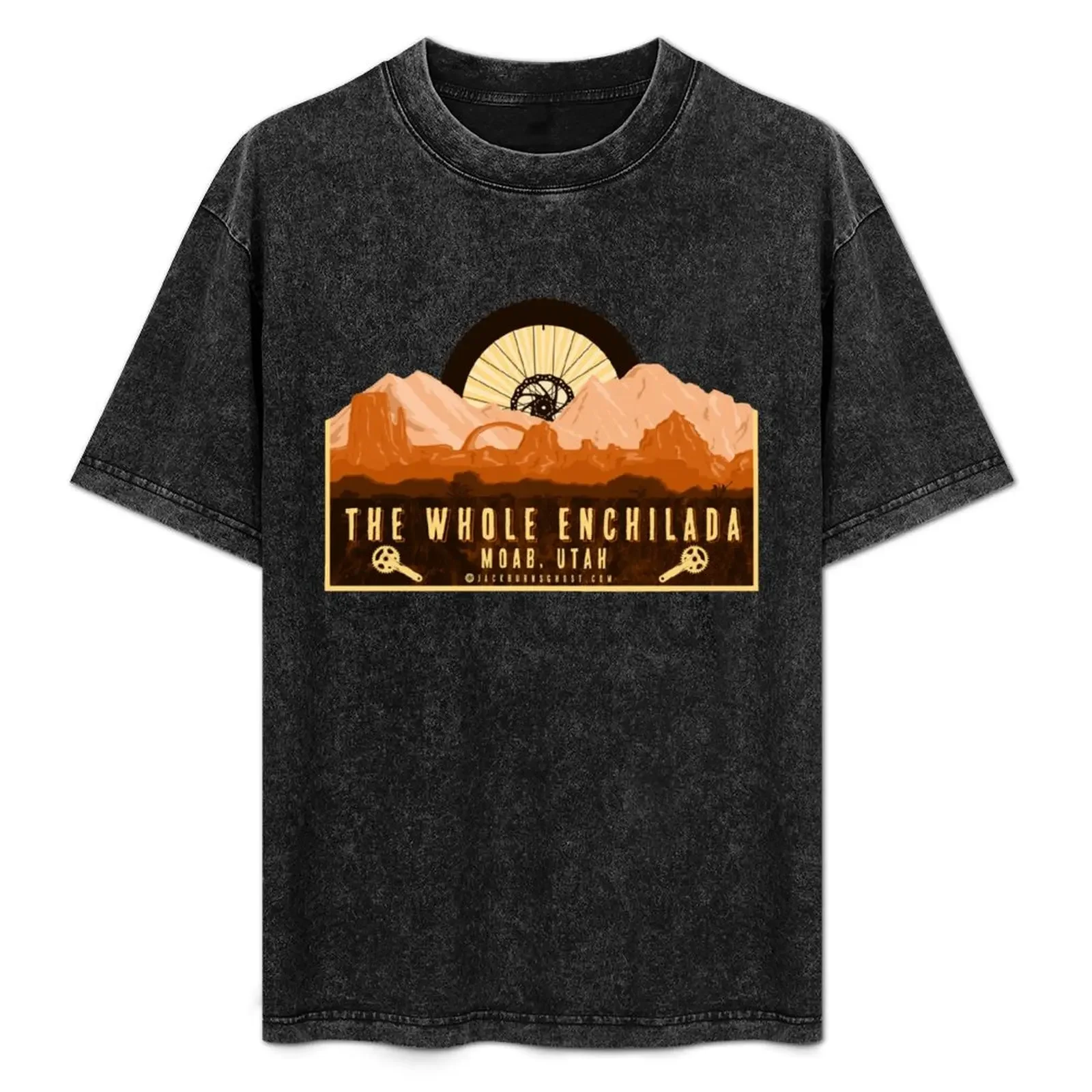 

Whole Enchilada Mountain Bike Trail Moab T-Shirt customs design your own cotton man t-shirts sweat mens fashion