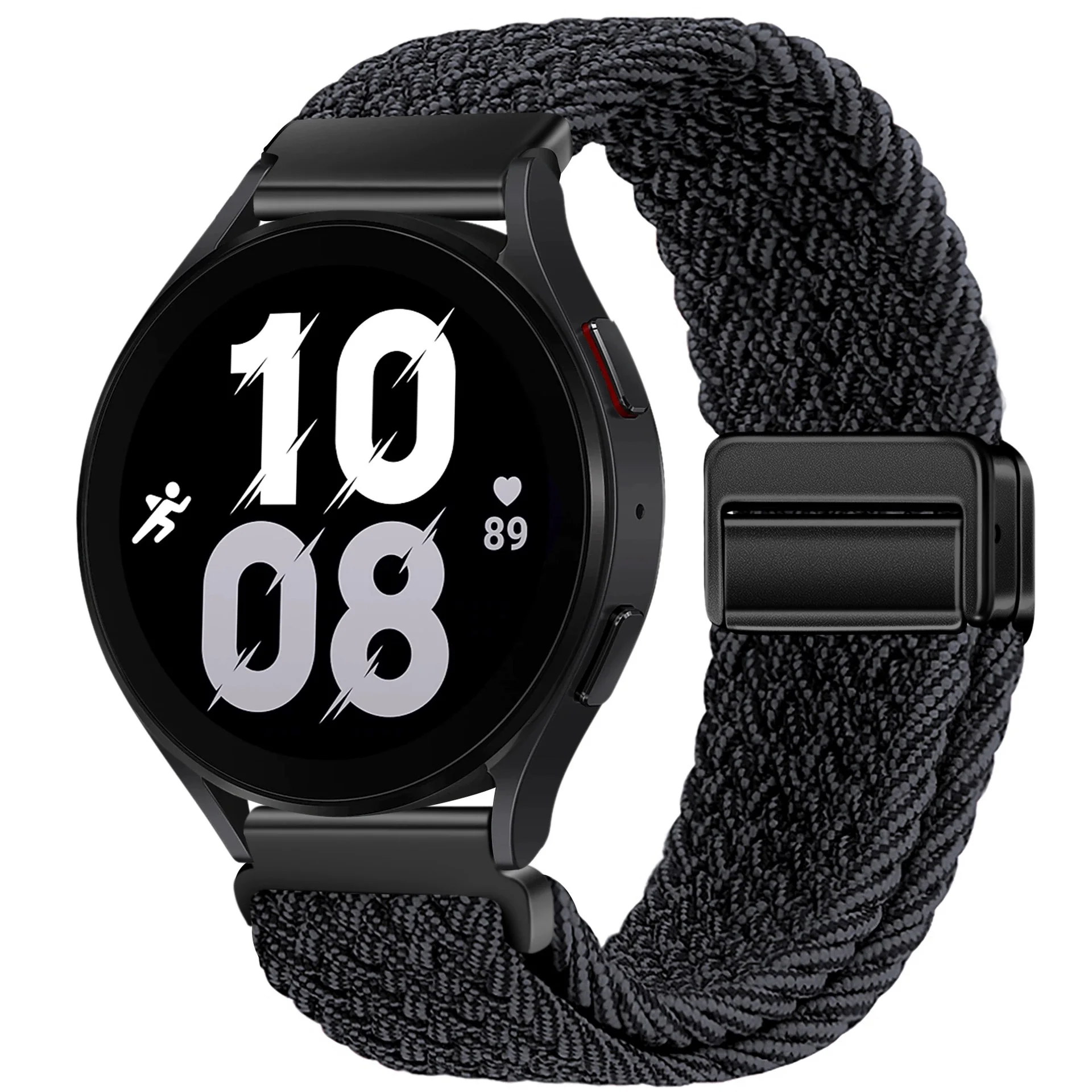 20mm 22mm Magnetarmband für Samsung Galaxy Watch 7/6/Classic/5/4/3 Geflochtenes Nylon-Schlaufenarmband für Huawei Watch 4/3/GT 5 4 Band