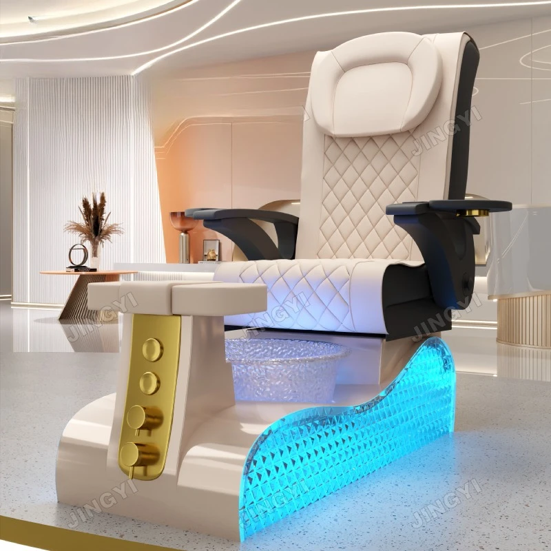 

Manufacturer Price Light Surf Foot Spa Chair for Pedicure and Manicure Pedicure Chair with Kneading Massage Nail Equipment