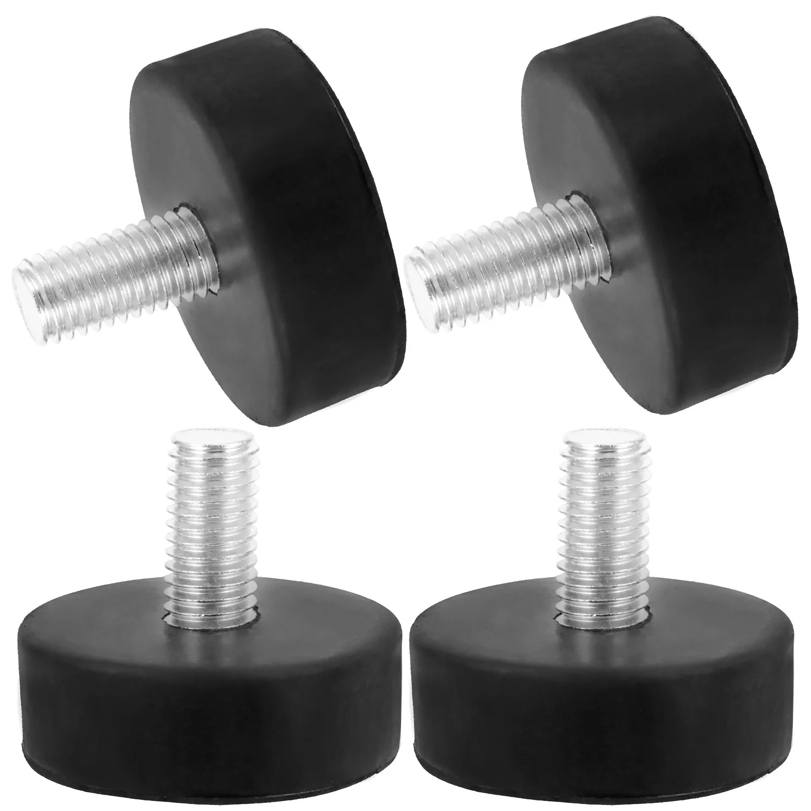 แผ่นรองขาเฟอร์นิเจอร์ปรับระดับได้ 4 ชิ้น ทำจากยาง ดูดซับแรงกระแทก รองรับน้ำหนักมาก ป้องกันการลื่น สำหรับขาโต๊ะ