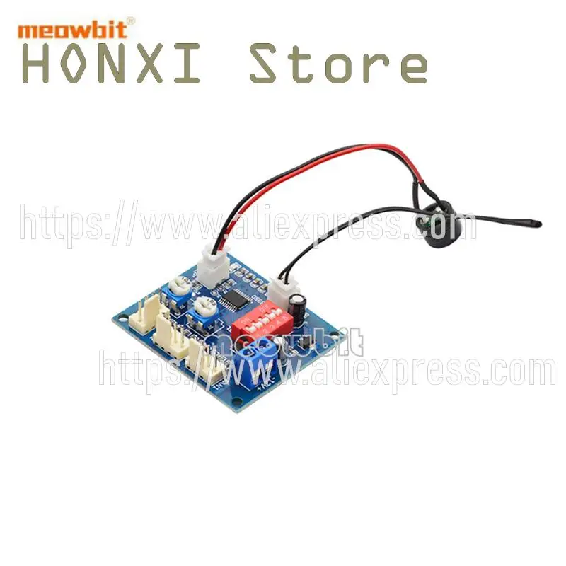 1PCS Computer cooling four-wire PWM fan automatic temperature control of governor 1 2 manual stalling alarm temperature control