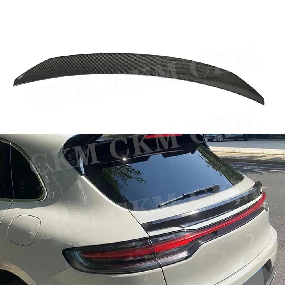 

CKMUUER Carbon Fiber Car Body Kits Accessories Duckbill Rear Trunk Wing Spoiler For Porsche Macan 2014 - 2018 ABS Trunk Spoiler