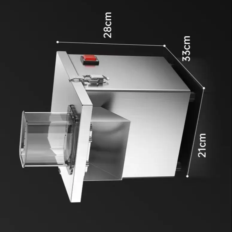 NEW   Commercial Potatoes, Carrots, Onion Shredding, Vegetable Cutter, Slicing, Electric Multi-functional Dicing Machine