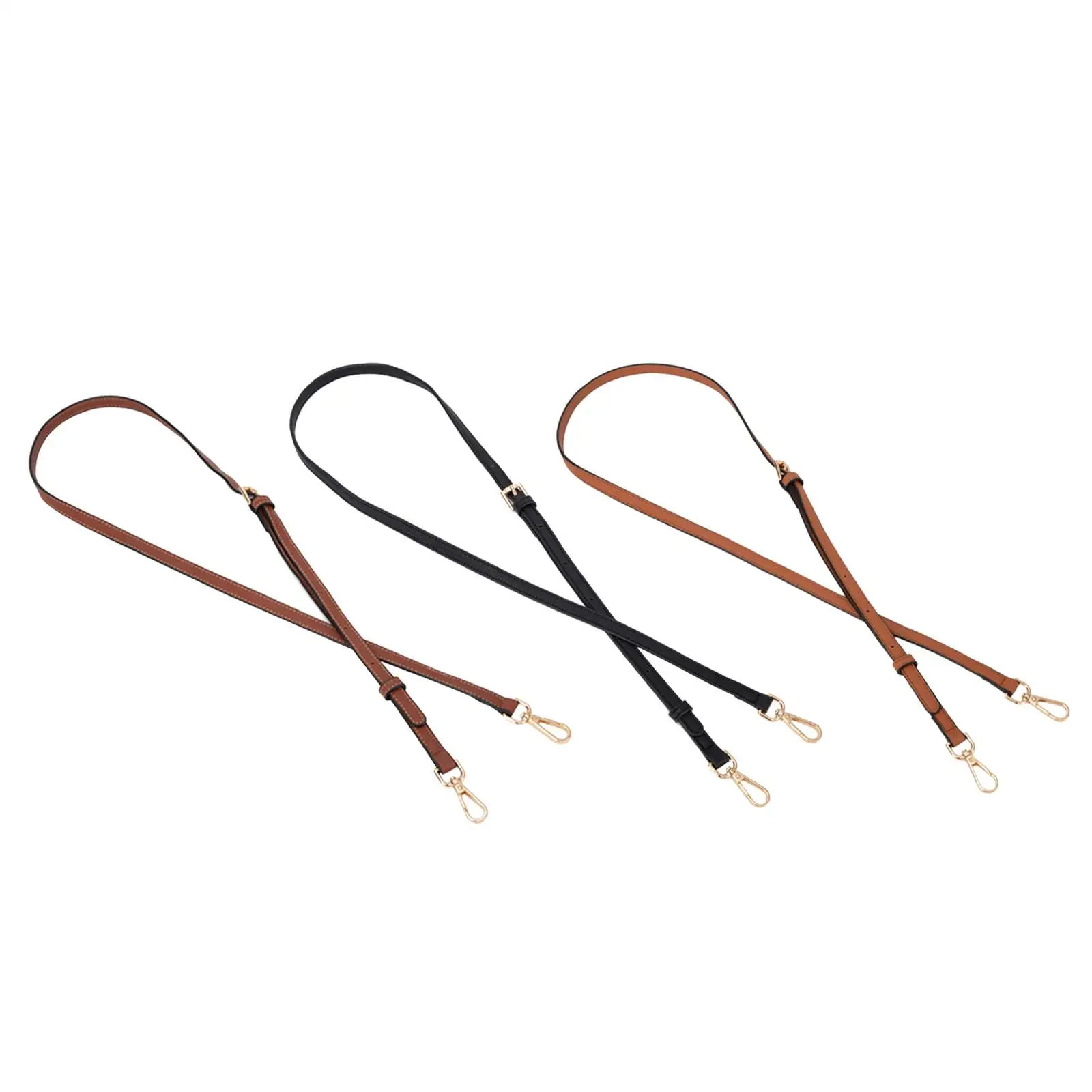 

Leather Shoulder Strap Replacement Universal Bag Strap with Metal Swivel Hooks for Shoulder Handbags Purse Making Supplies