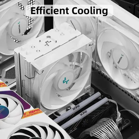 DEEPCOOL AG400 4 Heat Pipe CPU Air-Cooled Cooler ARGB PWM TDP 220W CPU Radiator for LGA1700 1200 115X 1151 1155 AMD AM4 AM5
