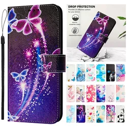 Poco X6 X5 X4 X3 Pro Case Painted Wallet Phone Cover For Xiaomi Poco X6 Pro PocoX6 X5 X3 NFC X4Pro 5G X4 GT Leather Case Fundas