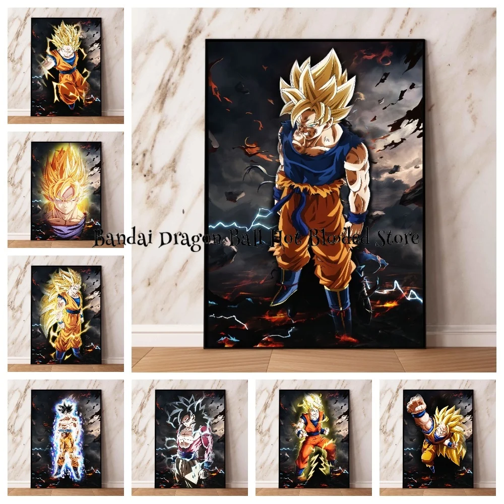 

Canvas Posters Dragon Ball Goku Home Wall Living Room Room Decor Painting HD Art Picture Anime Figures Birthday Gifts Kids Gift