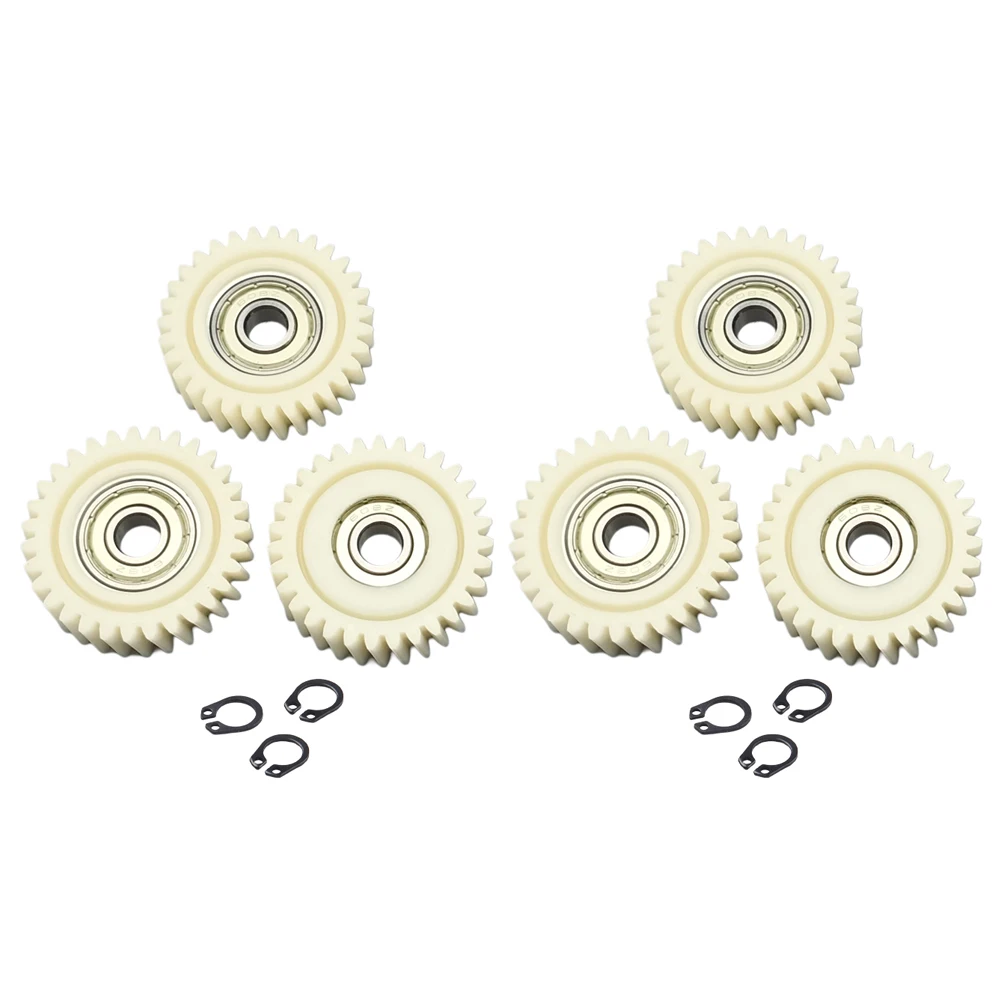 6PCS E-Bike Motor Gear Clutch Kit 31T 35T 36T Nylon Helical Gear Hub Motor Planetary Gear 608 Bearing Cycling Accessory