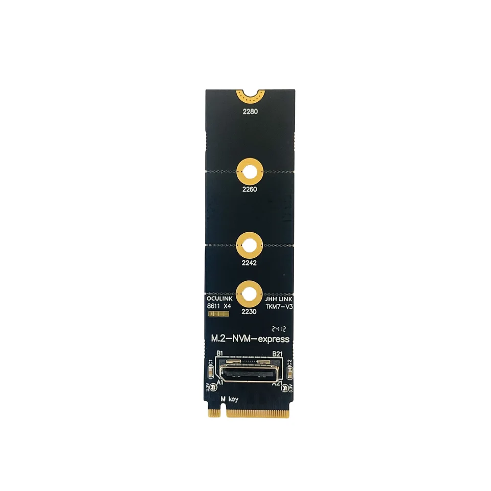 For M.2 NVME to Oculink Female GPU Dock SFF-8612 Adapter PCI-E X4