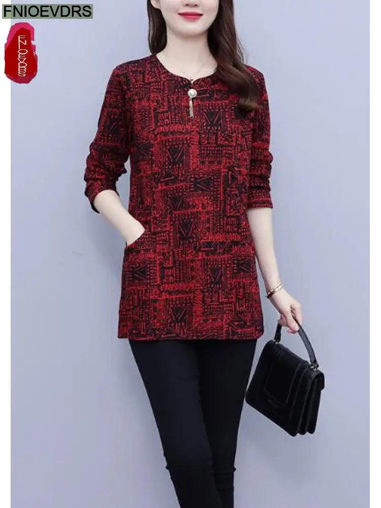 Hot Sales Loose Tunic Tops Hot Women Long Sleeve Elegant Office Lady Rretro Vintage Printed Belly Design Peplum Top Blouses