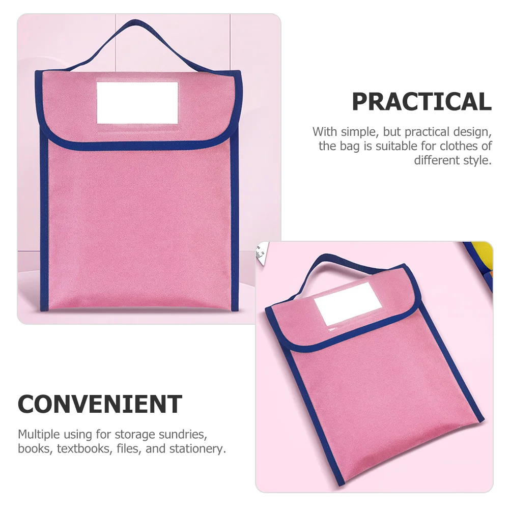 Picture 4: Large Capacity Nylon Tote Bag for Books and Files Lightweight Shopping Travel Handbag for Students Office Beach Camping Daily