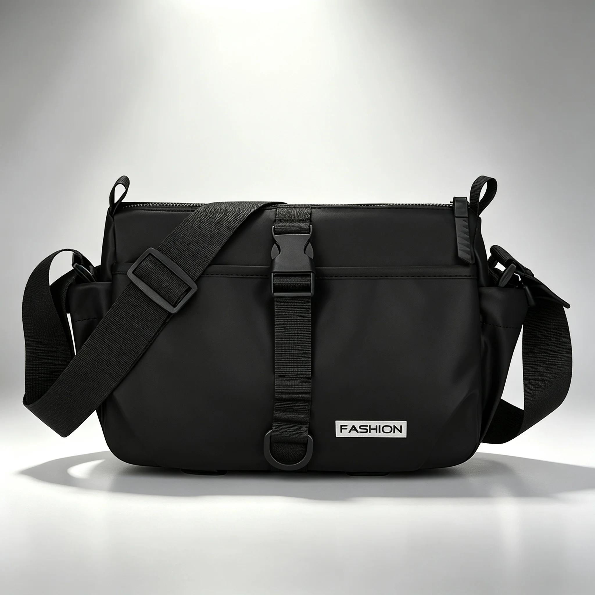 Functional Water-resistant Crossbody Bag, Multi-pocket Large Capacity Shoulder Bag for Daily Commute