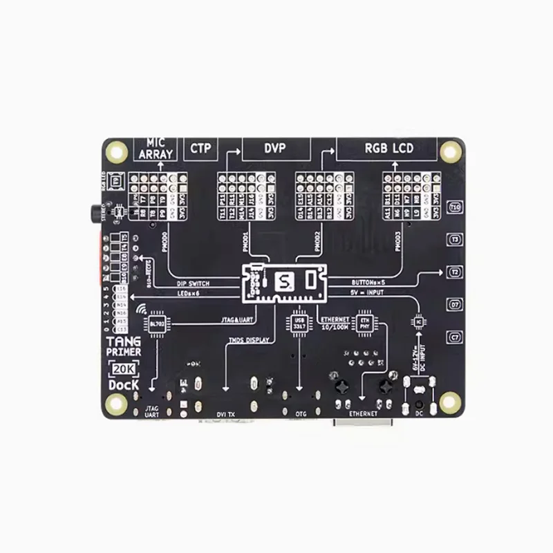 

Sipeed FPGA Tang Primer 20K Dock/Lite 128M DDR3 плата разработки GW2A-LV18PG256C8/I7