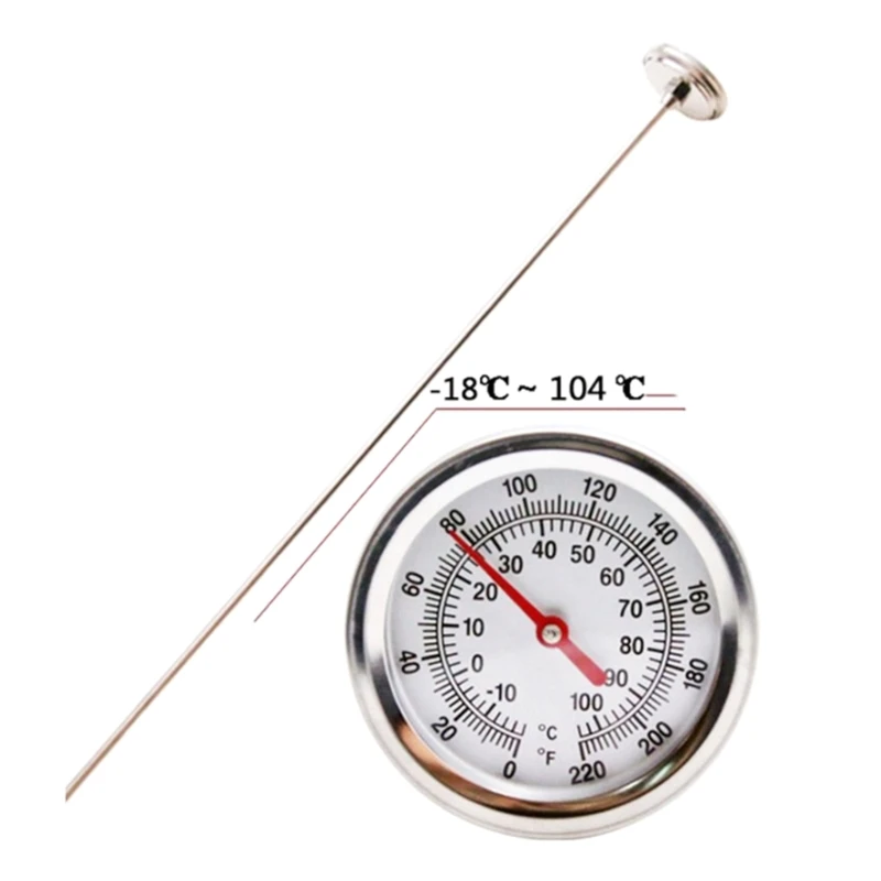 Garden Compost Soil Tester Meter Measuring Probe Stainless-Steel Thermometer Temperature Monitor for Garden Lawn Plant Pot Tool
