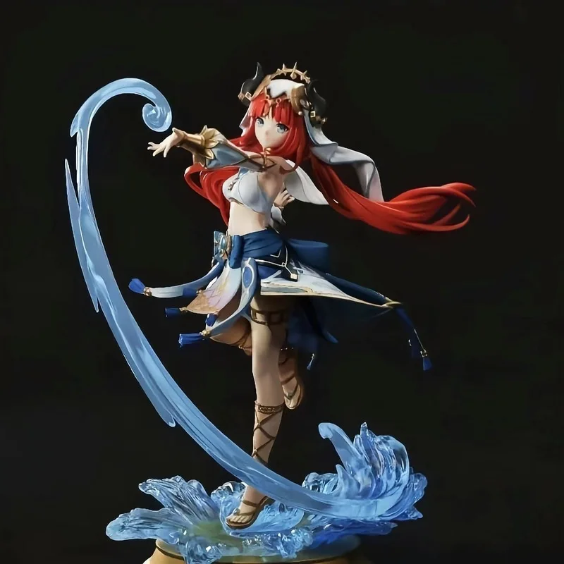 Genshin Impact Anime-Figur Nilou Blumengöttin Tanzende Schöne PVC-Modellfigur Desktop-Ornament für Erwachsenen-Sammlung