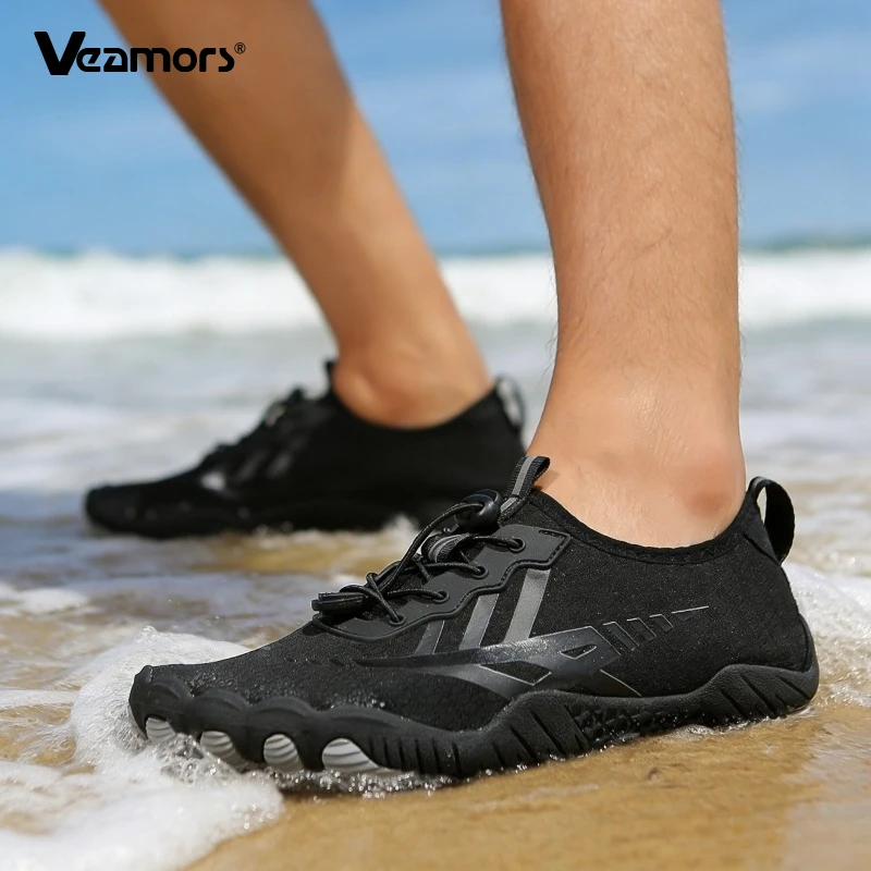 

Breathable Beach Water Sports Shoes Barefoot Men Women Aqua Shoes Sea Pool Wading Shoes for Swimming Surfing Boating Anti-slip