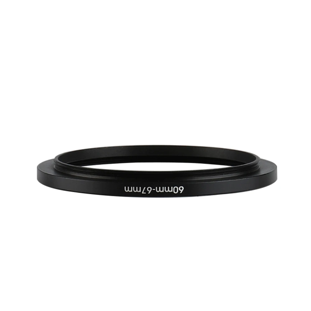 Aluminum Black Step Up Filter Ring 60mm-67mm 60-67mm 60 to 67 Filter Adapter Lens Adapter for Canon Nikon Sony DSLR Camera Lens