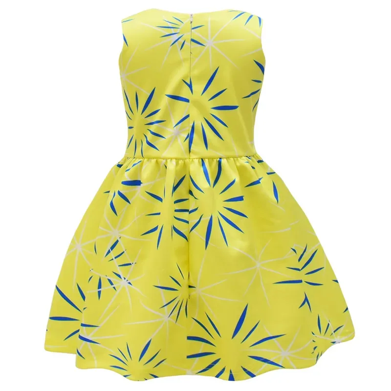 High Quality I-Inside O-Out 2 Joy Cosplay Costume Princess Bow Dress + Wigs Girls Halloween Carnival Birthday Movie Joy Dress Up