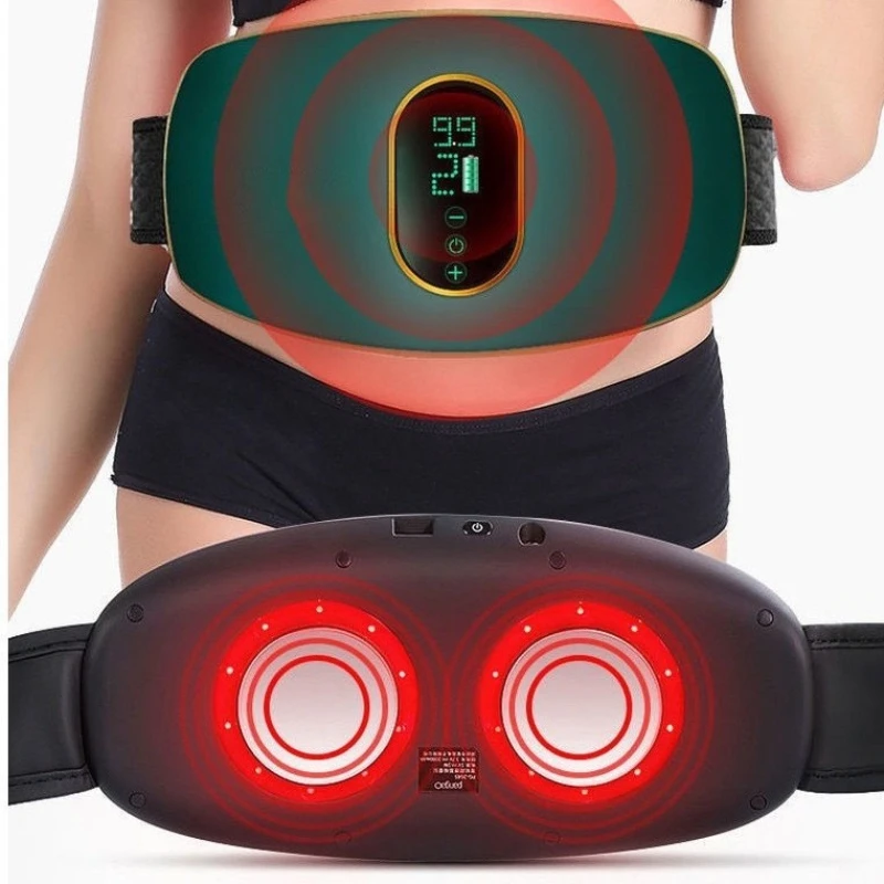 `Full Automatic Vibrating Waist Belt Massage Abdominal Body Shaping Portable Fat Burning Home Workout Fitness Gear`