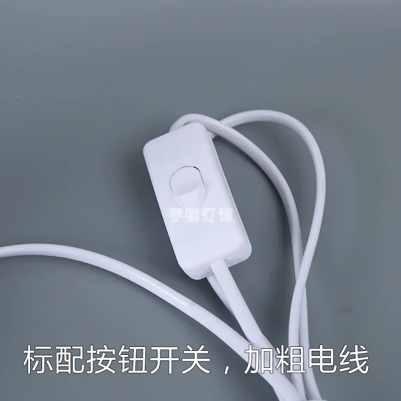 White Solid Wood E27 Table Lamp Lamp Holder DIY Handmade Lamps Lighting Bedside Room Lights Retro Romantic Princess Style