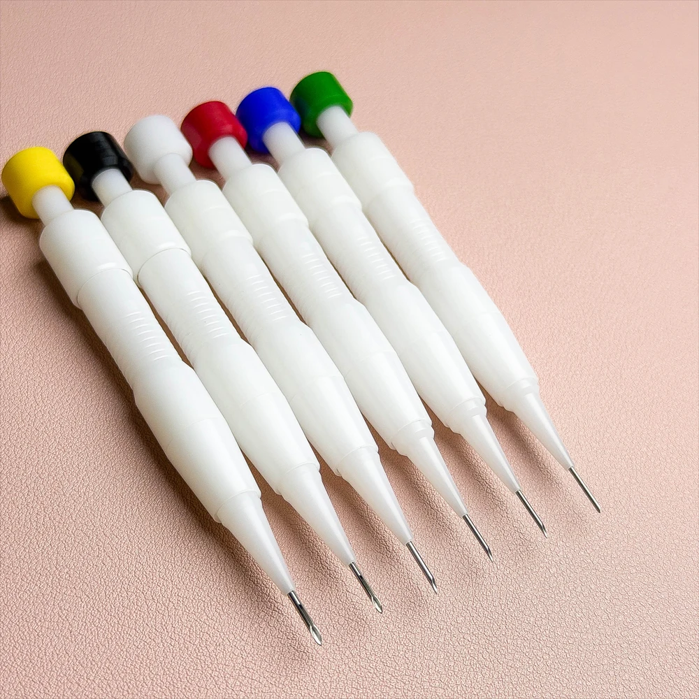 0.7mm-1.2mm Hair Follicle Implanting Pen, Professional Hair Transplant Pen for Eyebrow Beard Follicle Transplant Tool
