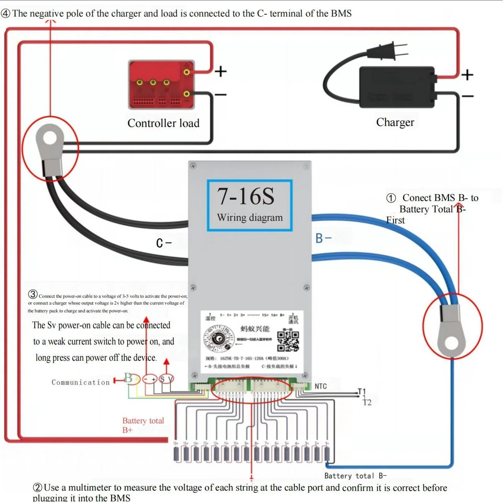 Imagem -05 - App Esperto de Bms Bluetooth Li-íon Lifepo4 7s 16s 110a 275a 8s 9s 10s 11s 12s 13s 14s 15s 24v 36v 48v 60v Equilíbrio 72v