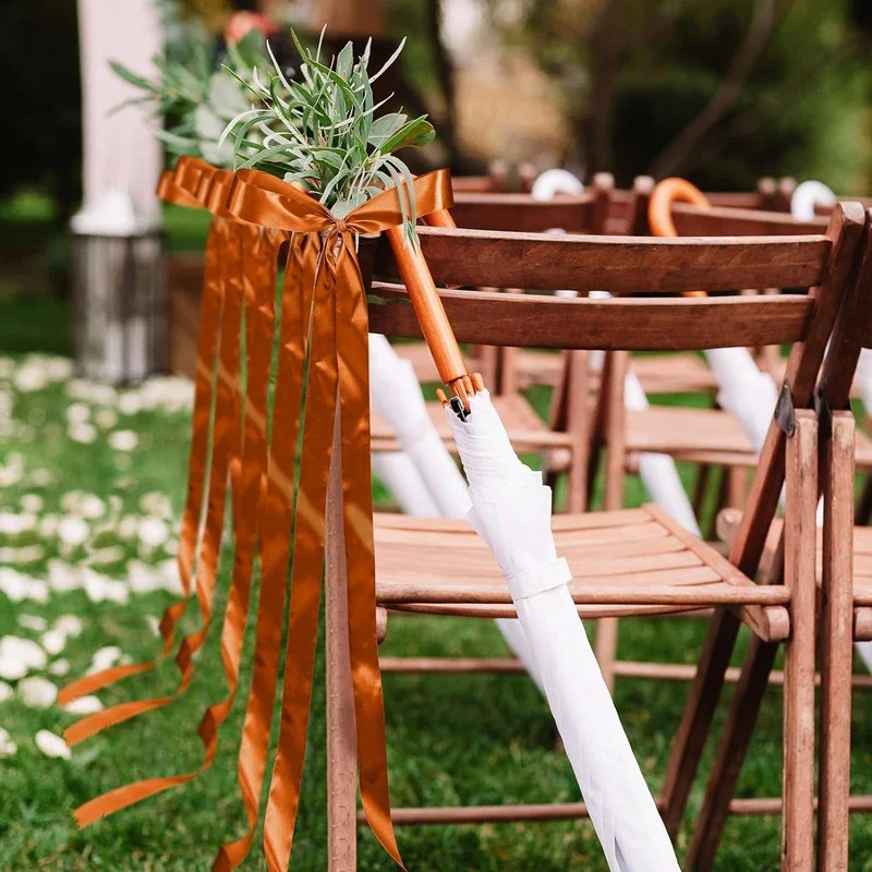 12/24 piezas Lazos satén para sillas de 200x4cm, para decoración sillas en bodas, banquetes, cumpleaños, hoteles, fiestas