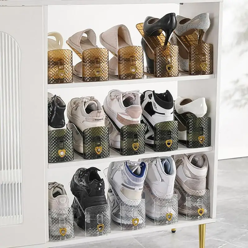 

Shoes Organizer And Storage Adjustable Shoe Rack Space Saving Cabinets Double Stack Shoe Stand Holder Warderobe Bedroom Supplies