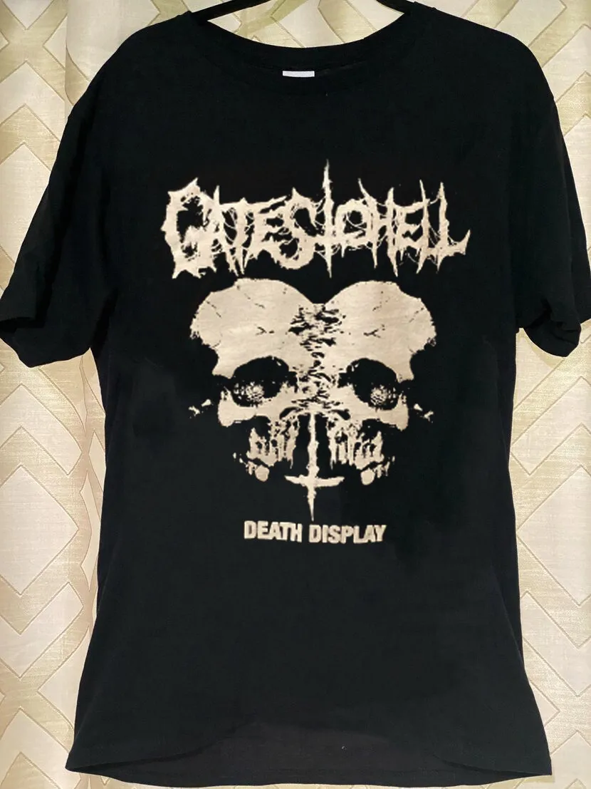 Hot Rare Gates to Hell Band DEATH DISPLAY Black Cotton S to XL Shirt