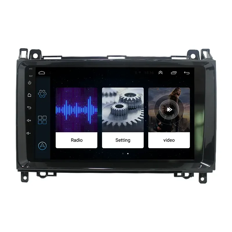 

8Cores 8+128G Android 2 Din 9'' Car Radio for Mercedes Benz B200 Sprinter W906 W639 A/B Class W169 W245 Viano Vito Radio DSP 4G