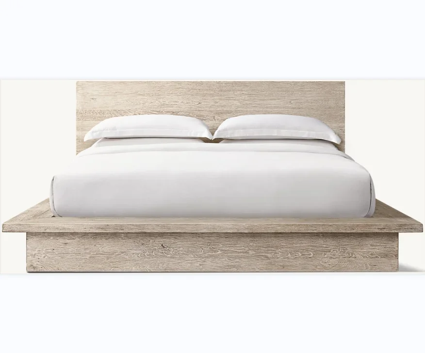 Premium Oem Factory Möbel im modernen Stil Klassisches Design Eiche Massivholz Kingsize-Bett