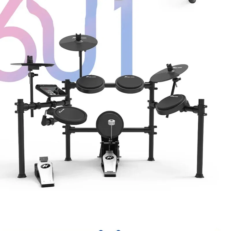 Professional Electronic Drums Practice Pad Kit Snare Double Drum Pedal Digital Bateria Eletronica Percussion Instruments