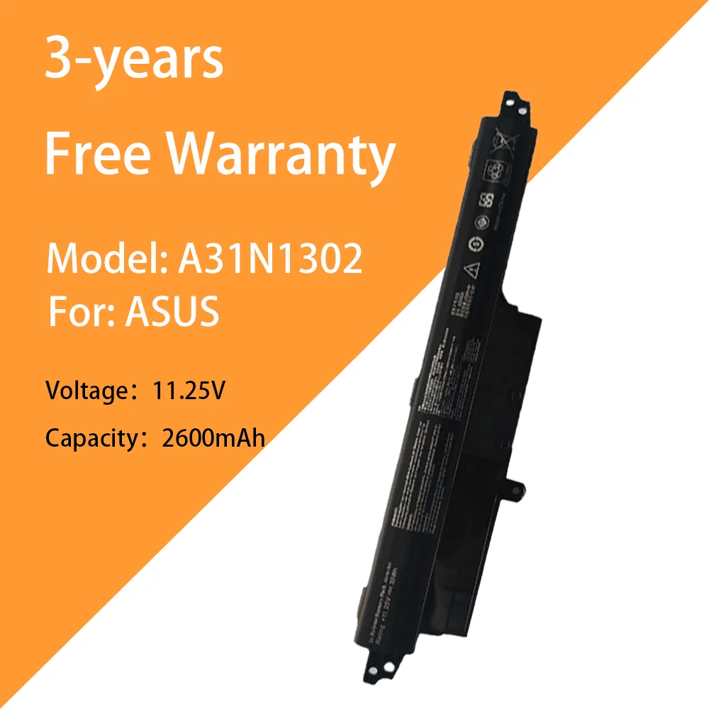 

11,25 В 2600 мАч аккумулятор для ноутбука A31N1302, новый для ASUS X200CA F200CA X200M A31LM9H