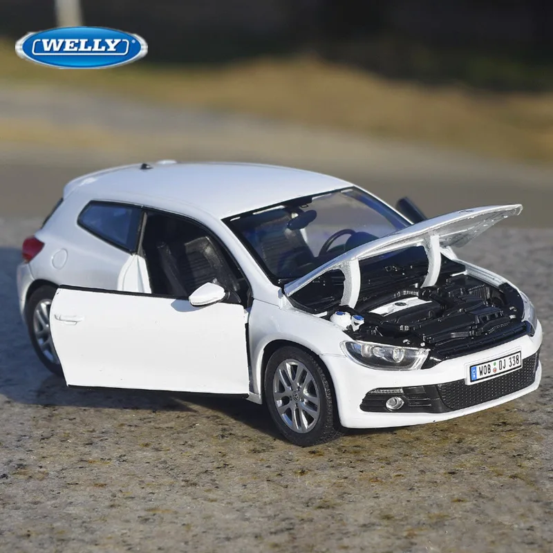 

WELLY 1:24 Volkswagen Scirocco Alloy Car Model Diecasts Metal Toy Mini Vehicles Car Model High Simulation Collection Kids Gifts