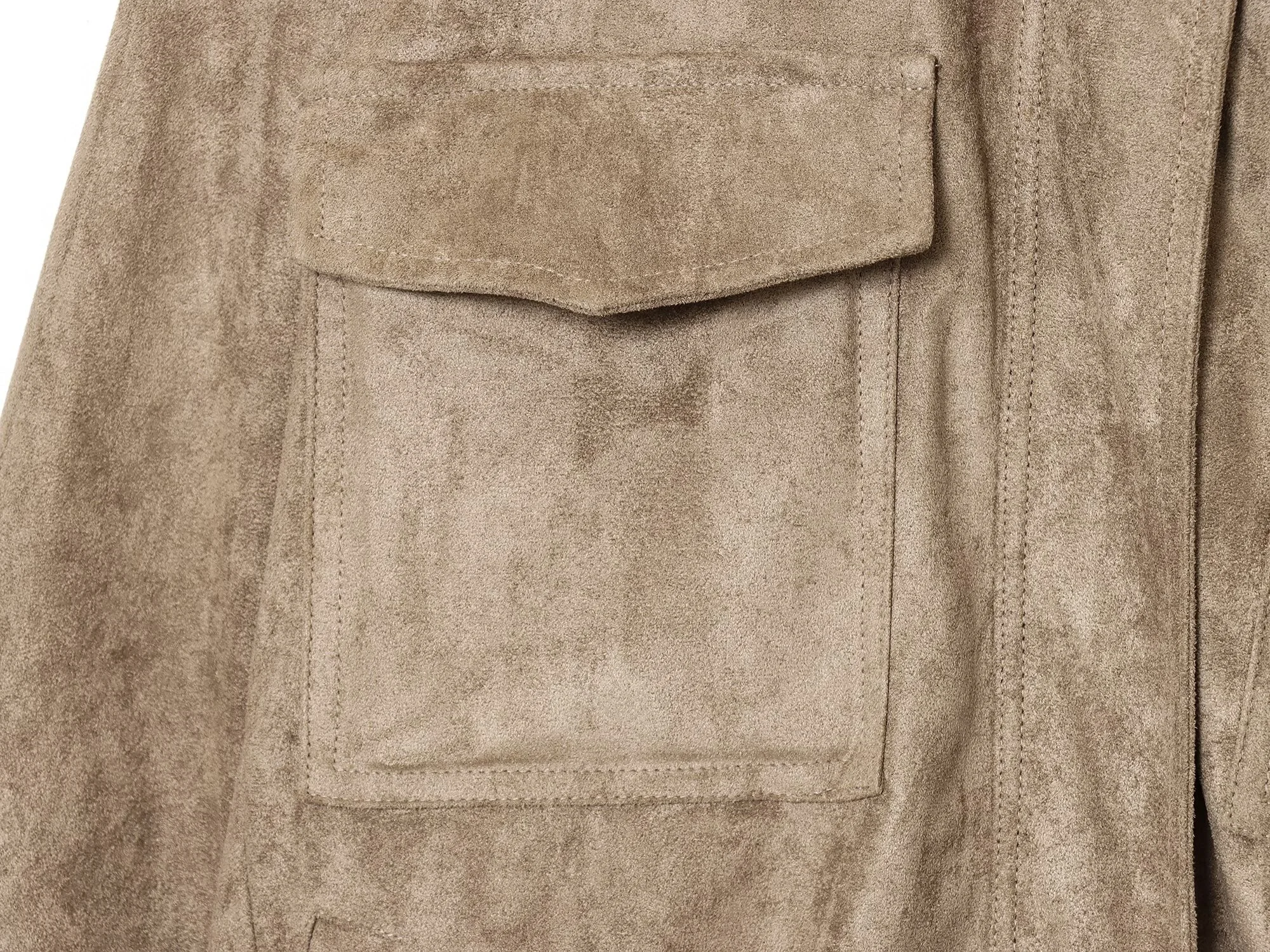 سترة جلدية فضفاضة للنساء لشتاء 2025 عصرية ومتعددة الاستخدامات وياقة واقفة وملمس من جلد الغزال #5