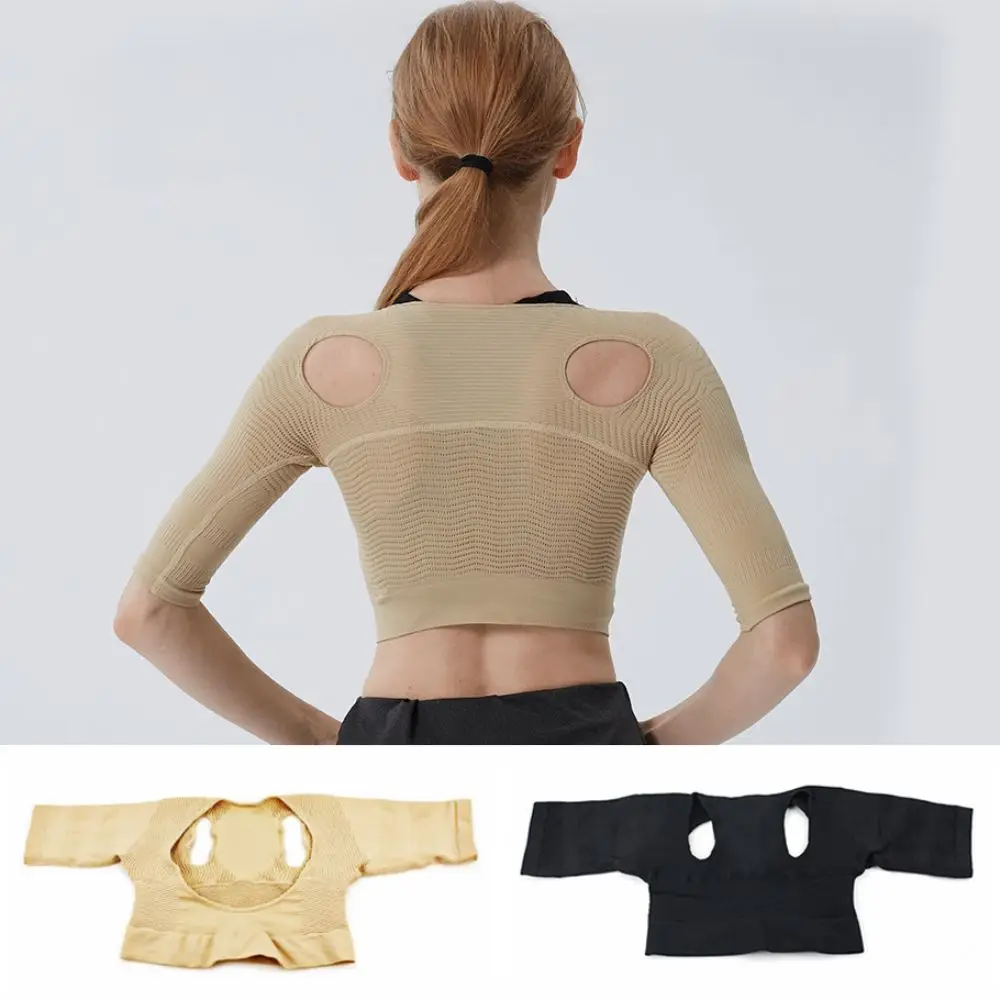 ملابس داخلية للتخسيس والأذرع الرقيقة للتحكم في البطن وتشكيل الجسم ملابس داخلية بدون خياطة للنساء مشد علوي لليوجا